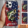 Maxcorners Bold Flag Artwork Custom Name Fishing Phone Case