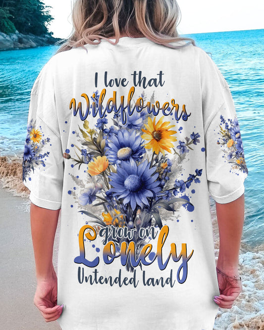 Maxcorners Wildflowers Grow On Lonely Untended Land All Over Print LM2101