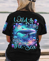 Maxcorners Wild And Free Just Like The Sea Whale All Over Print LM2101