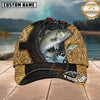 Maxcorners Western Tooled Leather Patchwork & Splash Water Custom Name Fishing Cap