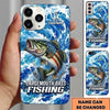Maxcorners Fishing Phone Case Patriotic Flag Artwork Custom Name Phone Case