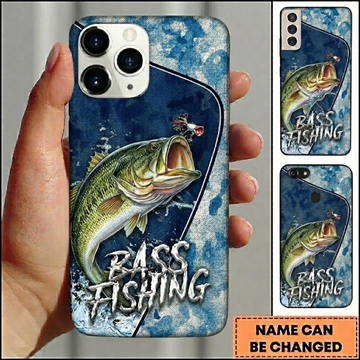 Maxcorners Vintage Lure Design Custom Name Fishing Phone Case