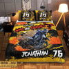 Maxcorners Motocross 27 Personalized Bedding Set