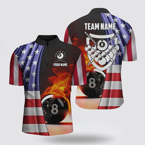 Maxcorners 8 Ball Pool On Fire 3D Jerseys Shirts