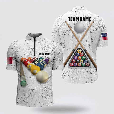 Maxcorners Billiard Balls 3D Jerseys Shirt