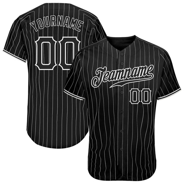 Custom Pinstripe Authentic Baseball Jersey (Multicolor)