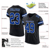 Maxcorners Custom Black Royal-White Mesh Authentic Football Jersey LM2605