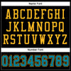 Maxcorners Custom Black Teal-Gold Mesh Authentic Football Jersey LM2605