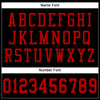 Maxcorners Custom Black Red Mesh Authentic Football Jersey LM2605
