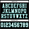 Maxcorners Custom Black White-Aqua Mesh Authentic Football Jersey LM2605