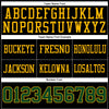 Maxcorners Custom Black Green-Gold Authentic Football Jersey LM2605