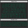 Maxcorners Custom Black Kelly Green Mesh Authentic Football Jersey LM2605