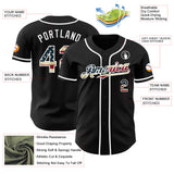 Maxcorners Custom Royal White-Red 3D Patriotic American Flag Premium Baseball Jersey LM0210