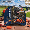 Maxcorners Navy Blue Labrador Shotgun Shells Trap Shooting Personalized Name 3D Cap
