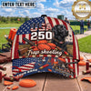 Maxcorners USA 250th Anniversary Labrador Trap Shooting Personalized Name 3D Cap