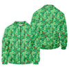Maxcorners Shamrock St Patrick's Day Light Green Golf Shirt, Polo Shirts For Men, Golf Shirts For Men, Golfing Apparel
