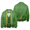 Maxcorners St Patrick's Day Leprechaun Costume Print Golf Tops For Men, Polo Shirts For Men, Golf Shirts For Men