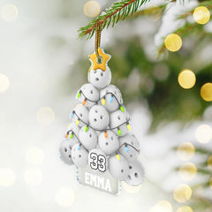 Maxcorners Bowling Christmas Tree - Personalized Custom Shaped Acrylic Ornament