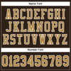Maxcorners Custom Brown Old Gold-White Mesh Authentic Football Jersey LM2605