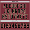 Maxcorners Custom Burgundy Black-Cream Mesh Authentic Football Jersey LM2605
