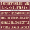 Maxcorners Custom Burgundy Cream Mesh Authentic Football Jersey LM2605