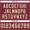 Maxcorners Custom Burgundy Cream Mesh Authentic Football Jersey LM2605