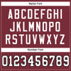 Maxcorners Custom Burgundy White-Black Mesh Authentic Football Jersey LM2605