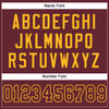 Maxcorners Custom Burgundy Burgundy-Gold Mesh Authentic Football Jersey LM2605