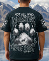 Maxcorners Not All Who Wander Are Lost Wolf All Over Print LM1501