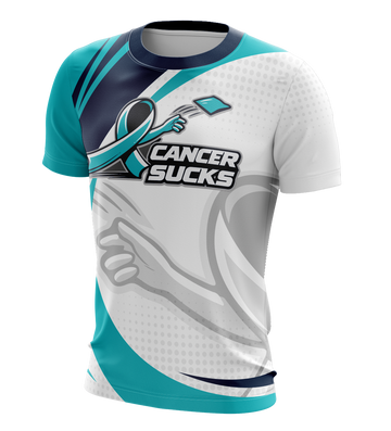 Maxcorners Cancer Sucks Jersey - Choose Your Color LM1009