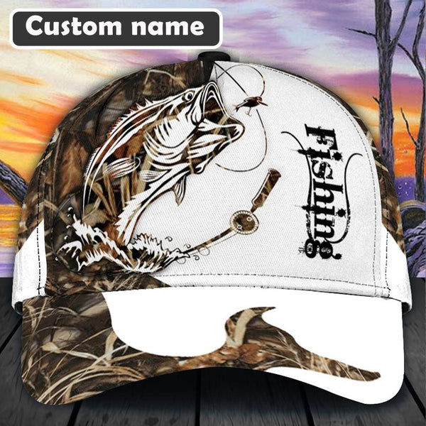 Maxcorners Personalized Name Fishing Hunting 3D Cap