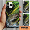 Maxcorners Geometric Scale Custom Name Fishing Phone Case