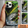 Maxcorners Geometric Scale Custom Name Fishing Phone Case