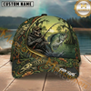 Maxcorners Swamp Fishing Scene Custom Name Fishing Cap