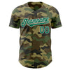 Maxcorners Custom Camo Kelly Green-White Authentic Salute To Service Baseball Jersey LM2605