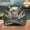 Maxcorners Vintage Tackle Artwork Custom Name Fishing Cap