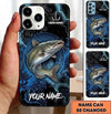 Maxcorners Fishing Phone Case Anchor Lightning Wave Rings Custom Name Phone Case
