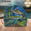 Maxcorners Abstract Water Flow Custom Name Fishing Cap