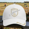 Maxcorners Trap Shooting Gold Shield Five Stars Shotgun Target Badge Personalized Classic Cap