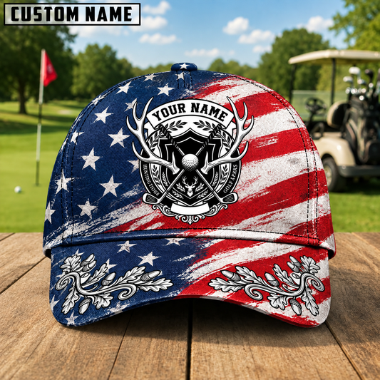 Maxcorners American Legacy Golf & Hunt Cap Personalized Name