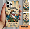 Maxcorners Fishing Phone Case Beer And Fishing Theme Custom Name Phone Case