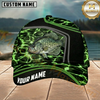 Maxcorners Neon Lightning Design Custom Name Fishing Cap