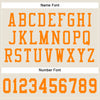 Maxcorners Custom Cream Bay Orange Mesh Authentic Football Jersey LM2605