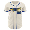 Maxcorners Custom Cream Royal-Gold Authentic Baseball Jersey LM2605