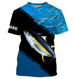 Maxcorners Yellowfin Tuna Fishing Customize Name 3D Shirts