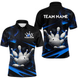 Maxcorners Personalized Bowling Abstract Design Shirt for Womens Custom Bowling Team Jersey Shirt LM0611