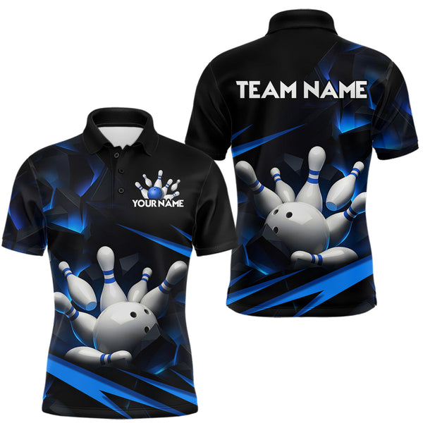 Maxcorners Personalized Bowling Abstract Design Shirt for Womens Custom Bowling Team Jersey Shirt LM0611