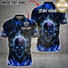 Maxcorners Darts Flaming Skull And Dartboard Red Fire Multicolor Customized Name, Team Name 3D Shirts
