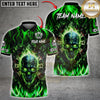 Maxcorners Darts Flaming Skull And Dartboard Red Fire Multicolor Customized Name, Team Name 3D Shirts