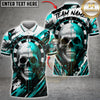 Maxcorners Darts Skull Dartboard Red Black Graffiti Design Multicolor Customized Name, Team Name 3D Shirts